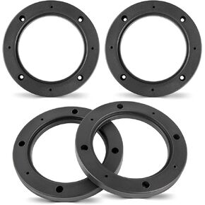 4 Inch Speaker Spacer Adapter Ring Mounting Bracket 4 PCS, Auto Car Universal Fit 4" Plastic Speaker Ring Adapter 0.43 Inch Depth, 4 Inch Plastic Car Stereo Speakers Spacer(Black)