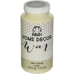 FolkArt Home Decor Chalk Furniture & Craft Paint in Assorted Colors, 16 ounce, Clear Wax