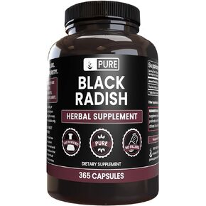 Pure Original Ingredients Black Radish (365 Capsules) No Magnesium Or Rice Fillers, Always Pure, Lab Verified