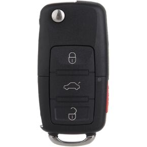 ECCPP Keyless Entry Remote Key Fob for Volkswagen Beetle Golf Jetta Passat 315MHz Uncut 4 Button HLO1J0959753AM HLO1J0959753DC NBG735868T (Pack of 1)