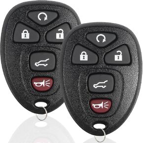 Key Fob Keyless Entry Remote Control Compatible with Chevrolet Chevy Suburban Tahoe Traverse/Cadillac Escalade SRX/GMC Acadia Yukon/Saturn Outlook/Buick Enclave Key Replacement for OUC60270 OUC60221