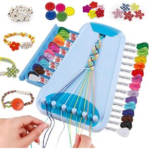 Bracelet Making Kit for Girls - Friendship Bracelet Kit - Birthday Gifts Ideas for Kids Girls Ages 6 7 8 9 10 11 12 Year Old, Arts and Crafts for Kids Ages 8-12 Teen Toys String Bracelets DIY Maker