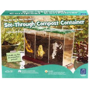 Educational Insights See-Through Compost Container, STEM Toy for Homeschool or Classroom, Ages 4+