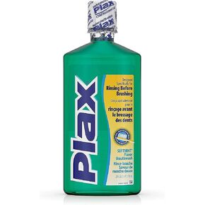 Plax Advanced Formula Anti-Plaque Dental Rinse-Soft Mint-24 oz (Pack of 5) by Plax in Saudi Arabia
