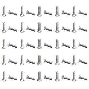 YXQ M3 x 12mm Flat Head Socket Cap Screws 304 Stainless Steel Allen Socket Drive Full Thread Machine Thread 50PCS