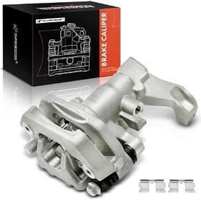 A-Premium Disc Brake Caliper Assembly with Bracket Compatible with Honda Foreman Rubicon 500 2015-2022, Rancher 420 2009-2022, Rincon 650 2003-2005, Rincon 680 2006-2022 - Rear Side