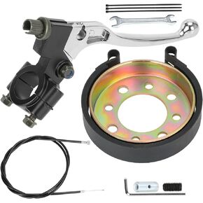 GREHUA Rear 4" Drum Brake Band Pin Brake Handle Lever Brake Cable Kit for Manco Bandit Critter 1492 4316 297 Rotary 484 Azusa 2251-B Yerf-Dog Predator 212cc 420cc 196cc Go Kart Yard Cart Dune Buggies