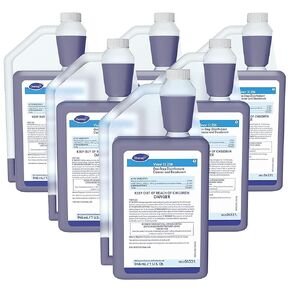 Diversey II 256 04331. Disinfectant Cleaner and Deodorant, Hospital Grade Floor Cleaner with Mint Scent, AccuMix Concentrate, 32-Ounce (Pack of 6)