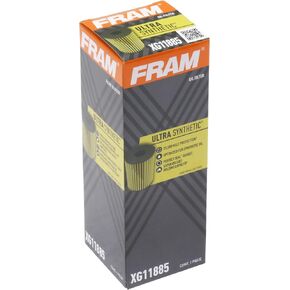 FRAM Ultra Synthetic Automotive Replacement Oil Filter, Designed for Synthetic Oil Changes Lasting up to 20k Miles, XG11885 with SureGrip (Pack of 1)