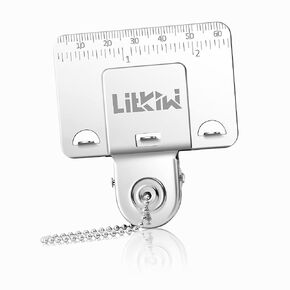 1PCS Double Scale Measuring Tape Clip,304 Stainless Steel Measuring Tool,Accurately Position Measure Tool,Fixed Point Measurement,Corners Clamp Precision Marking Tool