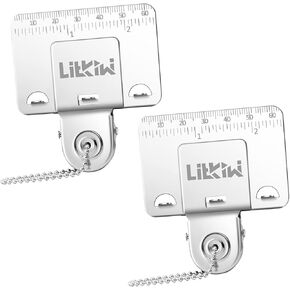 1PCS Double Scale Measuring Tape Clip,304 Stainless Steel Measuring Tool,Accurately Position Measure Tool,Fixed Point Measurement,Corners Clamp Precision Marking Tool in Saudi Arabia