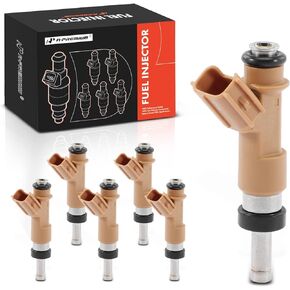 A-Premium Fuel Injectors Compatible with Toyota Tundra 2012-2014, 4Runner 2010-2019, FJ Cruiser 2010-2014, V6 4.0L, Gas, Set of 6