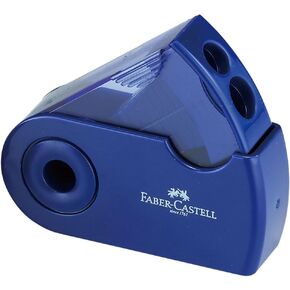 Faber Castell TFC-182797-2 Square Pencil Sharpener, Blue