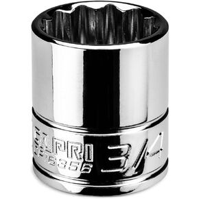 Capri Tools 1/2 in. Shallow Socket, 3/8 in. Drive, 12-point, SAE