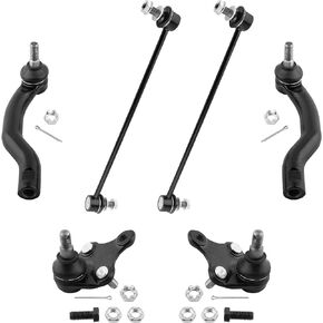 BOXI (Set of 6) Front Lower Ball Joints + Sway Bar Links + Outer Tie Rods fit for Scion TC 2011-2016 / for Lexus NX300h 2015-2018 / for Toyota Rav4 2006-2018 / ES800054 ES800053 K500062 K750043