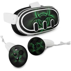 MightySkins Skin Compatible with Meta Quest 3 - Bio Glare | Protective, Durable, and Unique Vinyl Decal wrap Cover | Easy to Apply, Remove, and Change Styles | Made in The USA
