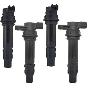 Amrxuts 6B6-82310-00-00 4pcs Ignition Coils for Yamaha 212 SS/ 212 X/AR 210/SX 210 1100/Waverunner FX/VX 1000 1100 Cruiser （2004-2015）6D3-82310-00-00, 6D3-82310-01-00, FAT1100