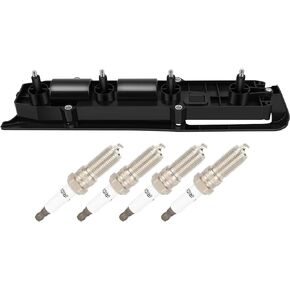ECCPP UF391 1 ignition coils with 4 iridium Spark Plugs for Chevrolet for Oldsmobile for Saturn Pontiac Cavalier Malibu Alero Sunfire UF301 UF391 5263