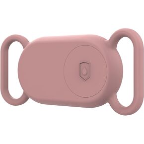 Dog Collar Holder for Galaxy Smart Tag 2, Silicone Case for Pets, Protective Cover Accessory for Samsung Galaxy Smart tag 2, Pink 02