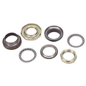 Aramox Steering Stem Bearings, Motorcycle Front Fork Steering Stem Bearings Kit Steel Alloy for GY6 50 60 80CC Go Karts Scooters ATV UTV