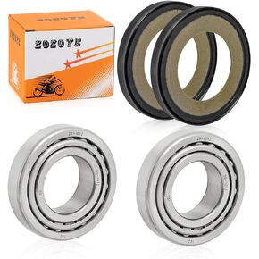 Steering Stem Bearing + Seal COVER kit For FXD FLHT FLSTF FLST Sportster 883 1200 XL883 XL1200 OEM 48300-60 48315-60