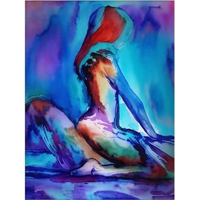 Kaliosy 5D Diamond Art Painting Kits for Adult Sexy Woman by Number Kits, with Diamonds Art Couples DIY Full Drill, Crystal Craft Cross Stitch Embroidery Decoration (12x16 inch) 30x40cm