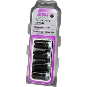 McGard 65315BK SplineDrive Black Cone Seat Lug Nuts (M14 x 1.5 Thread Size) Set of 4