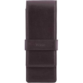 Leather Triple Pen Case Pencil Pouch Holder for Three Fountain Ballpoint Rollerball Pens and Pencils in Kuwait