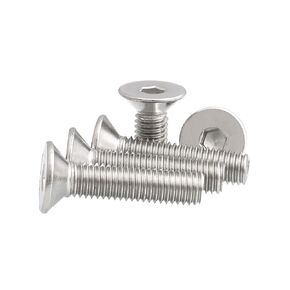 1/4-20 x 1-1/4" 304 Stainless Steel Flat Allen Head Machine Screws, Pack of 50