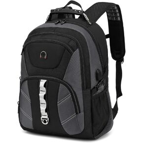 INSAVANT Laptop Backpack 15.6 Inch Backpacks Water Resistant Durable College Travel Daypack Anti Theft with USB Charging Port Best Gift for Men Women(15.6 Inch, 703 Dark Blue)