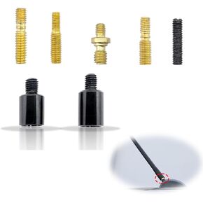 1 PC Car Bullet Antenna, American Flag Printed Alloy Copper Stable Signal Receiving Device, Personalized Modification Accessories, Compatible with Ford F150, Wrangler, Jeep, Chevrolet (Black)