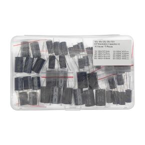 10 Values * 5 Pieces 10V 16V 25V 35V 50V DIP Electrolytic Capacitor Kit 1000uF 2200uF