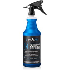 Suds Lab T4 Weatherproof Tire and Trim Protectant, Keeps Rubber Tires and Plastic Looking New, Prevents Cracking and Fading on Tires, Bumpers and Trim Pieces - 32 oz