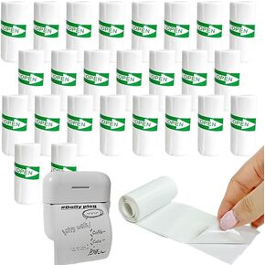 25PCS Mini Printer Paper, Mini Thermal Printer Paper, Thermal Sticker Paper, Mini Thermal Printer Sticker Paper, Ldeal for Photos, Journals, Notes, To-do Lists, 5.7 x 2.5cm
