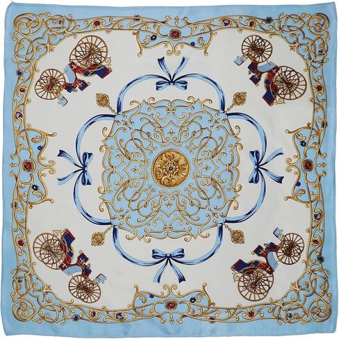 وشاح حريري التوت النقي 100% مقاس 21 بوصة × 21 بوصة أوشحة رأس خفيفة الوزن للنساء والرجال أوشحة مطبوعة مربعة صغيرة in Kuwait