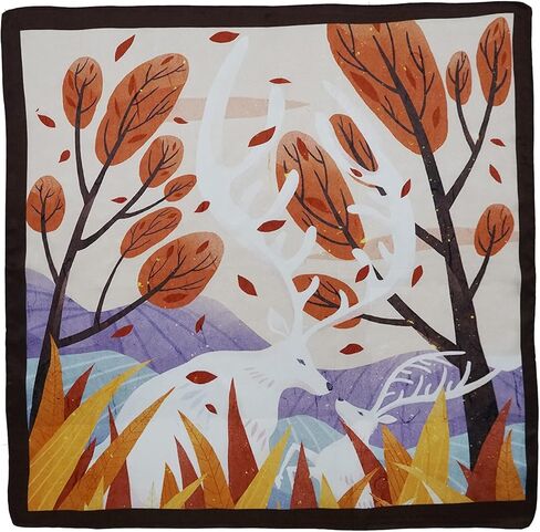 وشاح حريري التوت النقي 100% مقاس 21 بوصة × 21 بوصة أوشحة رأس خفيفة الوزن للنساء والرجال أوشحة مطبوعة مربعة صغيرة in Kuwait