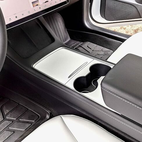 Tesla Model 3 / Model Y Center Console Wrap - Matte White (Gen 1.0) in Saudi Arabia