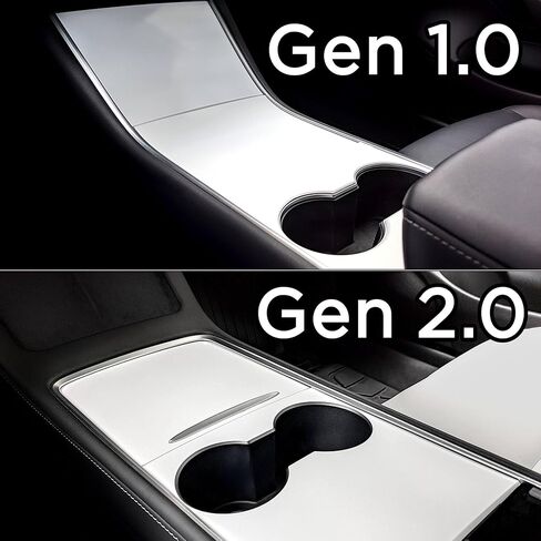 Tesla Model 3 / Model Y Center Console Wrap - Matte White (Gen 1.0) in Saudi Arabia