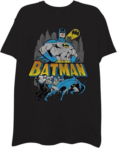 DC Comics Mens Batman Shirt - Batman, Robin, Joker - Batman Throwback Classic Super Soft T-Shirt in Saudi Arabia