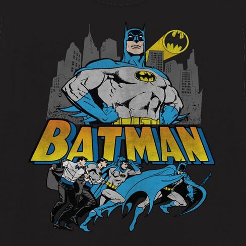 DC Comics Mens Batman Shirt - Batman, Robin, Joker - Batman Throwback Classic Super Soft T-Shirt in Saudi Arabia
