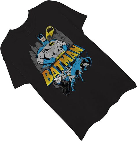 DC Comics Mens Batman Shirt - Batman, Robin, Joker - Batman Throwback Classic Super Soft T-Shirt in Saudi Arabia