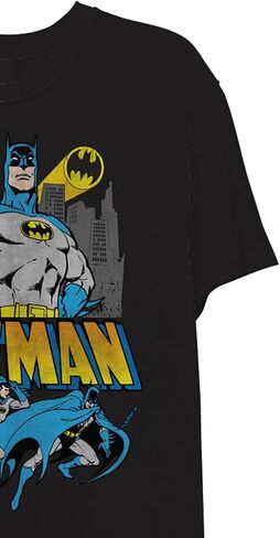 DC Comics Mens Batman Shirt - Batman, Robin, Joker - Batman Throwback Classic Super Soft T-Shirt in Saudi Arabia