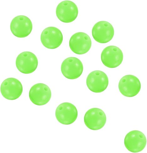 PATIKIL Glow Fishing Beads, Soft Plastic Round Rubber Luminous Fishing Bait Eggs Rig Bead Tackle Lure Accessories with Storage Box in Saudi Arabia