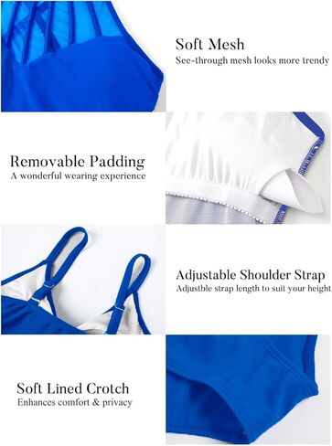 YNIQUE One Piece Swimsuits for Women Tummy Control Bathing Suits Sexy Criss Cross Back Swimwear in Kuwait