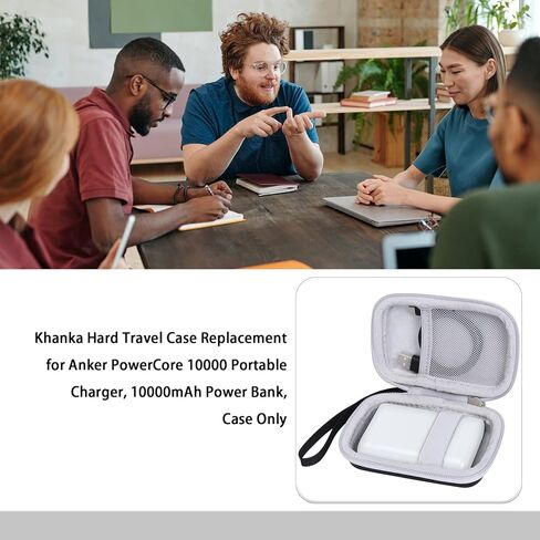 حقيبة سفر صلبة من Khanka بديلة لـ Anker PowerCore Speed ​​10000 10000mAh / PowerCore II 10000 QC Charge 3.0 شاحن خارجي محمول بطارية باور بانك in Saudi Arabia