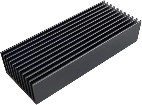Easycargo 2pcs 40mm Heatsink 100mm x 40mm x 30mm +Thermal Conductive Tape, Aluminum Cooler Heat Sink for Cooling LED Power Amplifier TEC1-12706 Thermoelectric Cooler Module Water Cooling Modules in Saudi Arabia