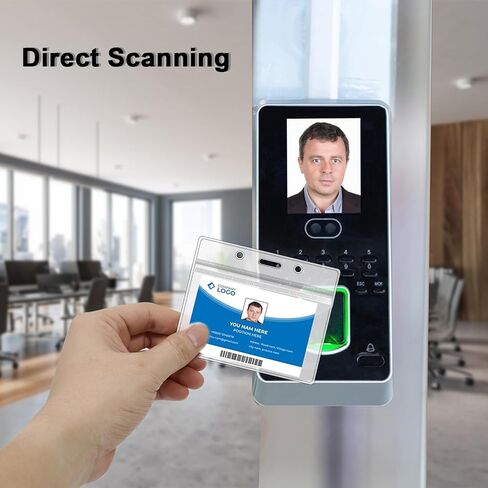 60 عبوة من حامل شارة الهوية الأفقي مع مشبك شارة معدني، حامل بطاقات الاسم مع مشبك شارة الهوية، حامل شارة اسم الهوية البلاستيكي الشفاف أفقي مع مشابك شارة in Kuwait