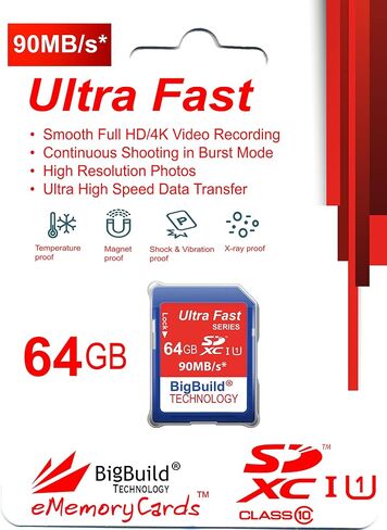 8GB Ultra Fast SDHC 90MB/s Memory Card Compatible with Canon EOS 2000D, 4000D, 9000D, 1300D, 1200D Camera in Saudi Arabia