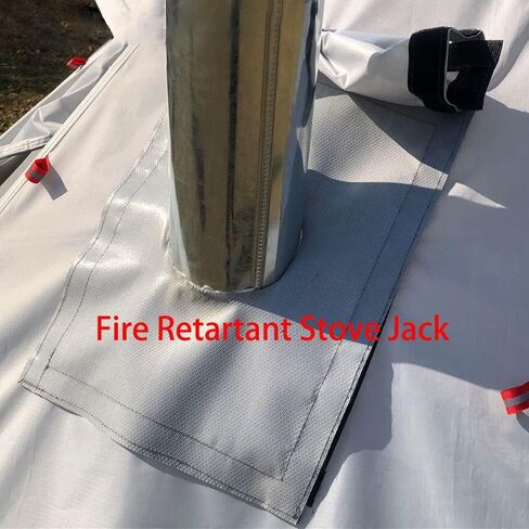 Tipi Hot Tent with Fire Retardant Stove Jack for Flue Pipes, 2~3 Person, Lightweight, Teepee Tents for Family Team Outdoor Backpacking Camping Hiking in Saudi Arabia