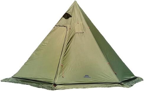 Tipi Hot Tent with Fire Retardant Stove Jack for Flue Pipes, 2~3 Person, Lightweight, Teepee Tents for Family Team Outdoor Backpacking Camping Hiking in Saudi Arabia